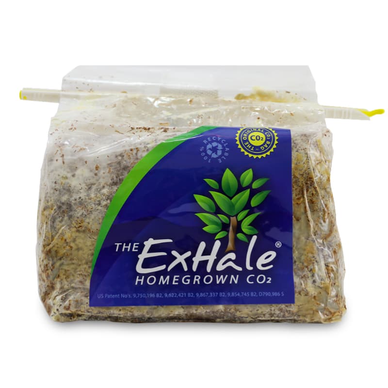 Image of an ExHale CO2 bag used to raise CO2 in your grow room to increase growth rates and final yields