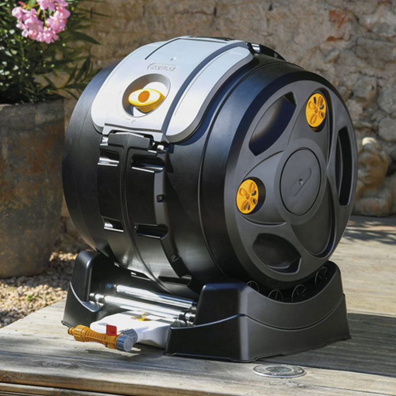 Image of a Hozelock EasyMix 2-in-1 Tumbling composter.
